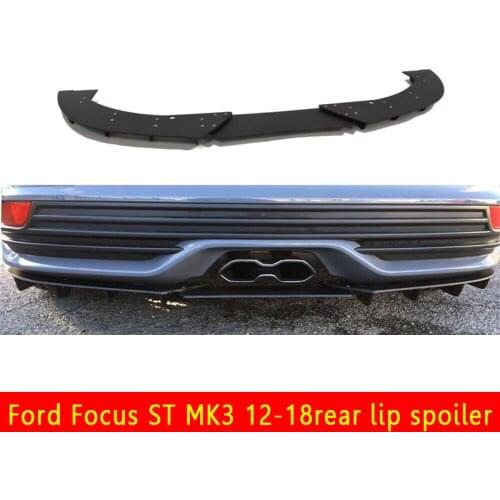 The modified spoiler rear lip rear shovel is suitable for Ford Focus St MK3 2012-2018 PP material