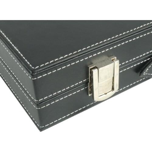 Premium Medium Collapsible Backgammon Board Game Set PU Leather Case Classic Portable Travel Board