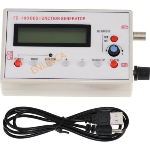 Original Hot sale FG-100 DDS Function Signal Generator Frequency Counter 1Hz - 500KHz