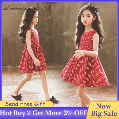 Girls Dress Baby Sleeveless Alphabet Printing Dress Kids Elegant Princess Dress Teens Summer Plaid Dress Everyday Casual Dresses