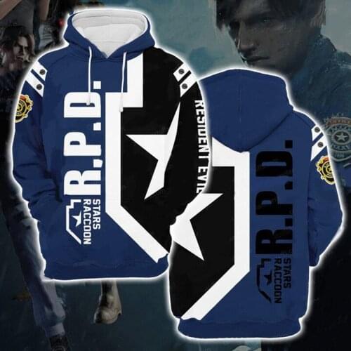 Hot Game Biochemical Crisis 3D COSPLAY Costume Sweatshirt Hoodie Unisex Jacket Coat Pullover