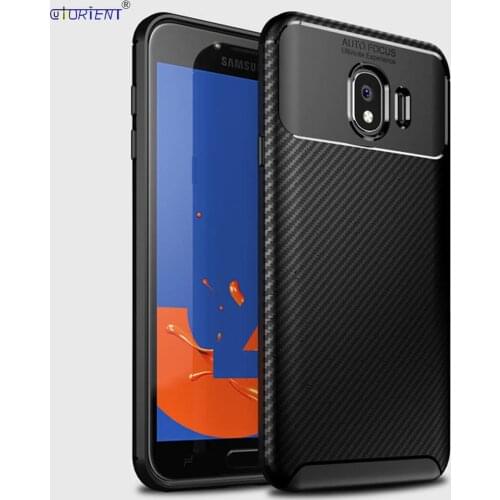 For Samsung Galaxy J4 2018 Shockproof Cover SM-J400F SM-J400F/DS Matte Case SM J400F/DS Soft Silicone Carbon Fiber Texture Cases