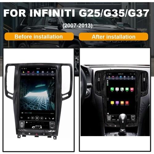 Android system car GPS navigation auto radio For Infiniti G25 G35 G37 2007-2013 multimedia player head unit 13.6 inch FM 2 din