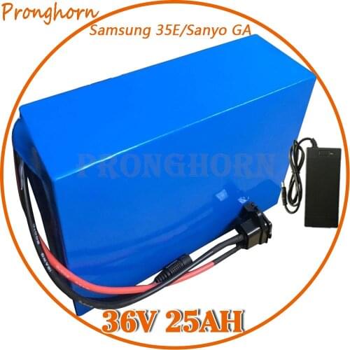 High Power 1000W 36V 25AH Electric Bike Battery 36 V 25AH Lithium Scooter Battery for Sanyo/Samsung cell 30A BMS 42V 5A Charger