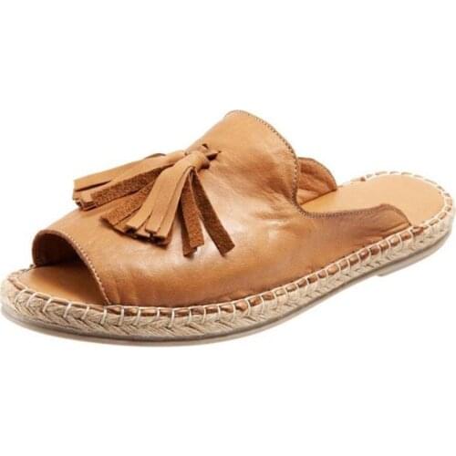 2020 New Tassels Women Summer Slippers Comfort Beach Female Casual Slip On Slipper Sandals Indoor Outdoor Shoes Plus 35-43