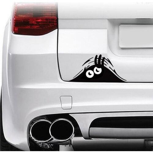 1PC Funny Peeking Monster 3D Big Eyes Car Sticker For Ford Focus 2 3 Hyundai Bmw Toyota Mazda 2 3 6 CX-5 Car Accessories