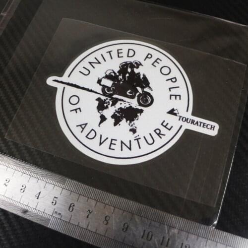 1PCS moto ADV Styling Sticker Decals gs Travel around the world Reflective sticker