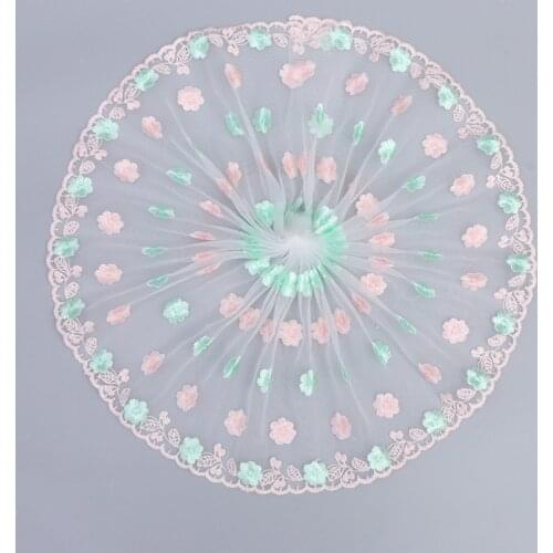 30Yards Bridal Guipure Lace Trimming Embroidery Edging Craft DIY Wedding Skirt Dress Floral Fabric 21cm Wide