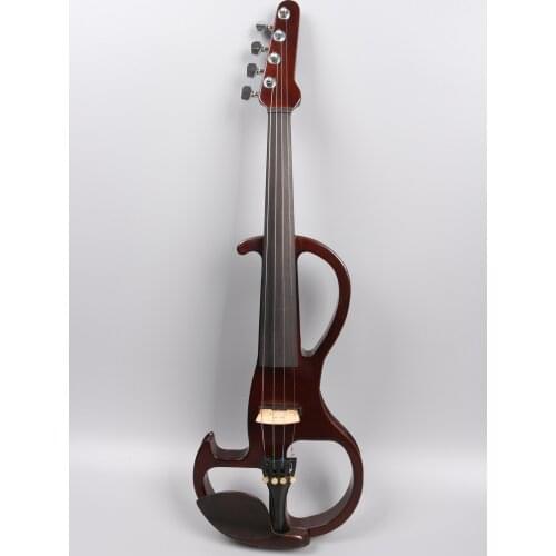 4/4 Electric Violin Full Size Practice Show Maple Wood w/ Headphone guitar head 1/8 jack