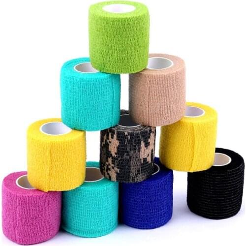 6/12/24pcs Tattoo Bandage Roll Disposable Cohesive Tattoo Grip Cover Self Bandage Roll Grip Wrap for Tattoo Grip Accessories