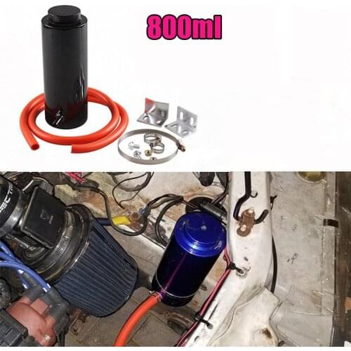 800ml Car Radiator Water Coolant Tank Cooling Catch Bottle Overflow Reservoir Heatsinks Aluminum Universal