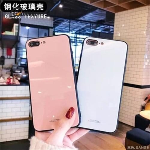 For OPPO F7 Luxury Shockproof Slim Silicone Tempered Glass Case For A37 A39 A57 A71 A79 A83 F5 / A73 Cover R9 R9S R11 R11S Plus