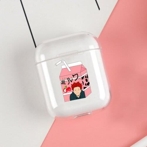 Tendou milk Cases For Apple AirPods 1 2 Case Clear Wireless Bluetooth Earphone Case Protective Shell