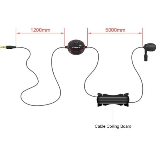 Comica CVM-V03 Lavalier Microphone Clip-on Mini Omnidirectional Condenser Mic Interview Microphone Recording Studio