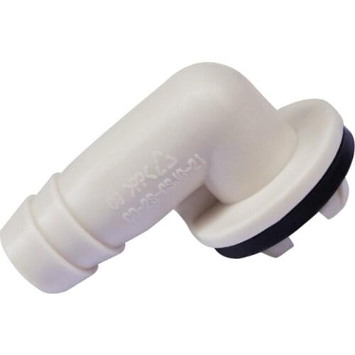 For Air Conditioner System Drain Hose Connector Elbow 15mm/0.59in w/ Rubber Ring No Leaking Higher Tightness