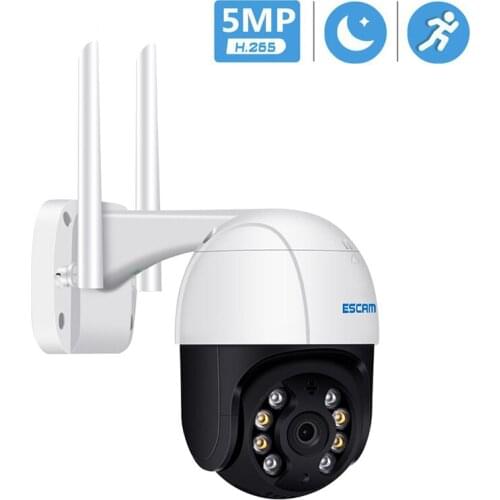 HD 5MP H.265X Pan/Tilt AI Humanoid Detection Auto Tracking Cloud Storage WiFi IP Security Camera Two Way Audio Night Vision