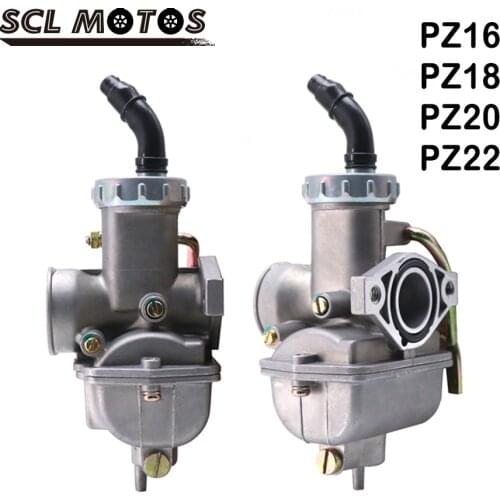 SCL MOTOS 1PC PZ16 PZ18 PZ20 PZ22 Motorcycle Carburetor Hand Cable Choke Carburador Carb For 50cc-250cc Dirt Bike ATV Quad