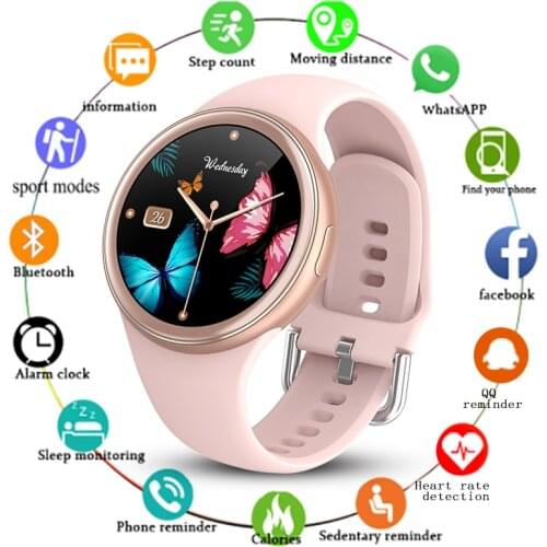 LIGE 2021 New Fashion Smart Watch Women Multifunctional Sports IP68 Waterproof Smartwatch Heart Rate Watch Woman For Android IOS