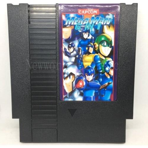 Mega Man 6 in 1 Video Games collection for 72 Pins Game Card For 8 Bit Game Player