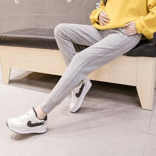 New Arrival Maternity Clothes Cotton Sport Style Maternity Leggings Elastic Waist Clothes For Pregnant Women Pregnancy Pants