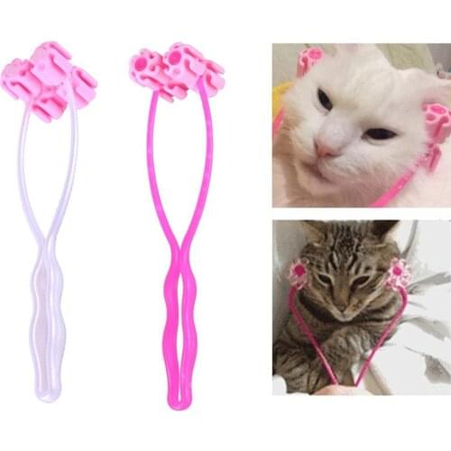 New Puppy Dog Cat Massage Wheel Roller Grooming Tool Pet Face Massager Relief Toy