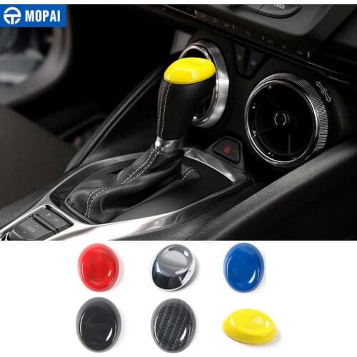 MOPAI ABS Car Interior Gears Shift Decoration Panel Trim Cover Stickers for Chevrolet Camaro 2017 Up Car Accessories Styling