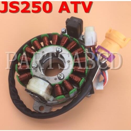 PARTSABCD JS250 Loncin bashan 250CC stator JIANSHE ATV QUAD ATV250-5 Magneto coil 12V 16 coils