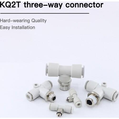 SMC type mini tee air joint KJT4 / 04 KJT3 / 03 KJT6 / 06 -M3 / M5 / M6 / 01 pneumatic components