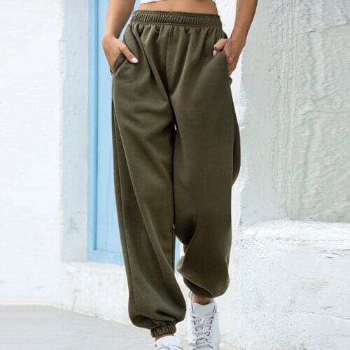 Casual Sweatpants Women Baggy Pants Women Gray Wide Leg Sweat Pants Oversized Joggers Streetwear High Waisted Trousers Women