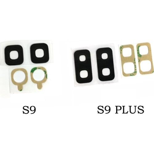 20pcs/lot Back Camera Glass Lens for Samsung Galaxy S9 S9 Plus Rear Frame Cover 3M Sticker
