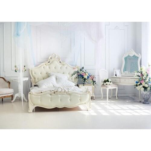 Bed Dresser Vinyl Photographic Backgrounds for Photo Studio Children Wedding Backdrops Photo SHhootings Photophone Photocall