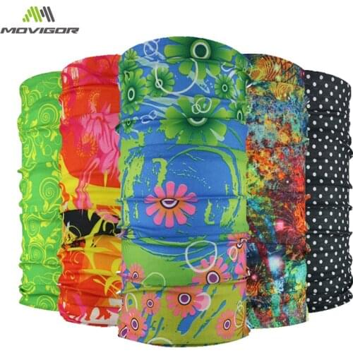 MOVIGOR Summer Spring Outdoor Sports Scarf Bicycle Headwear Seamless Riding Neck Mask Bike Magic Cycling Headband Thin Bandana