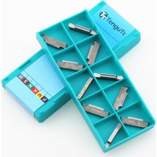 10PCS MGGN200R MGGN300R MGGN400R MGGN500R K10 Slotting Blade Carbide Blade Tool Aluminum Knife Grooving Inserts