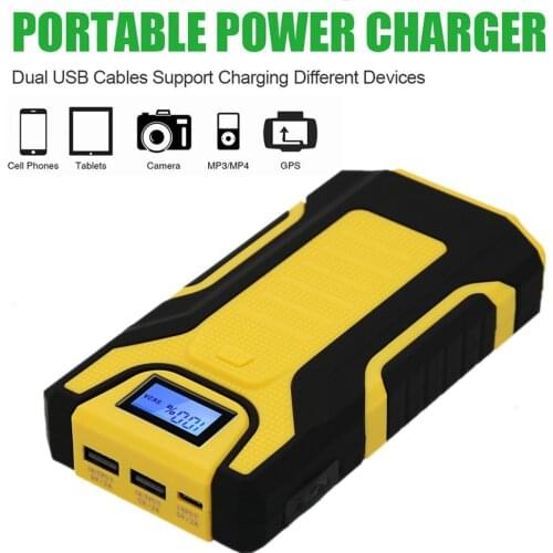2020 GKFLY 16000mAh Car Jump Starter Start Cable Start Booster Emergency Car Starting Device Portable Power Bank Car Charger
