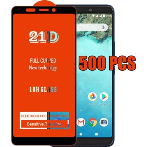 500pcs 21D Full Glue Tempered Glass Screen Protector Film For LG Stylo 7 6 K92 K62 Plus K52 K42 K22 K71 K61 K51S K41S Q52 Q61