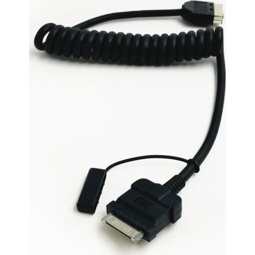 Biurlink Car Media Aux Auxiliary Audio Input Cable Adapter For Land Rover Range Rover for Jaguar XF for iPhone iPod Interface