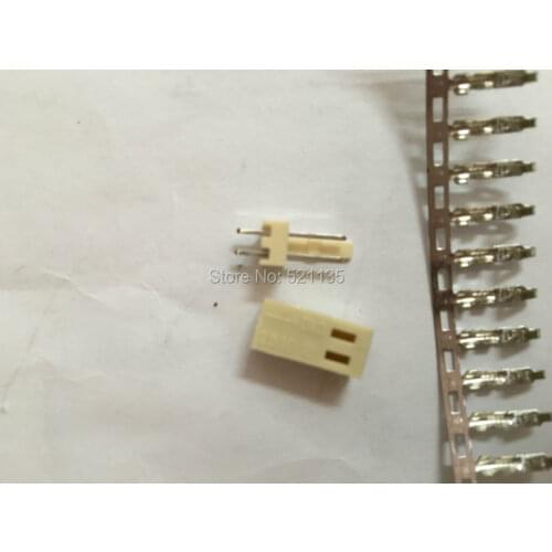 Free shipping 10sets KF2510 2Pin Connector Kits 2.54mm Male Pin Header+Terminal+Female