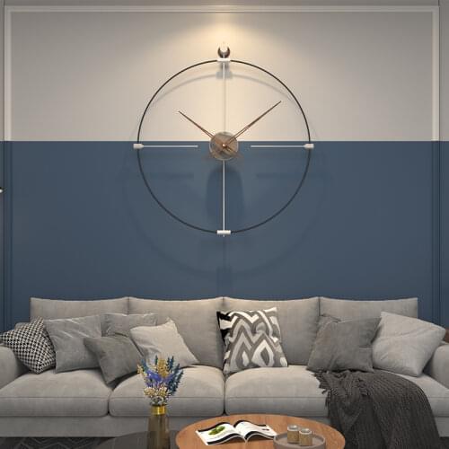 MEISD Self Adhesive Metal Clock Large Quality Wrought Iron Wall Watch Quartz Silent Room Horloge Detachable Design Free Shipping