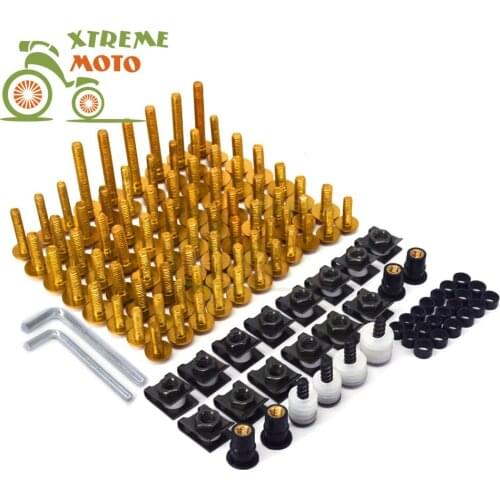 Motorcycle Scooter Complete Fairing Body Bolts Screw for SUZUKI GSXR600 GSXR750 GSXR1000 GSXR1300 DV650 DV1000 BANDIT GSF1250