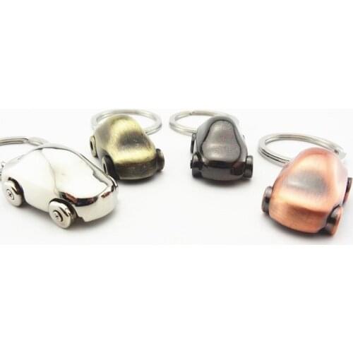 Ceative Vintage Car Model Design Car Key Ring Metal Cool Car Keychain Funny Car Keyring For Volvo Peugeot Skoda Toyota Subaru