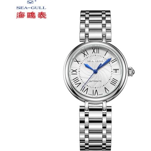 Seagull ladies watch automatic mechanical watch ultra-thin casual simple Roman holiday sapphire ladies watch 816.417L