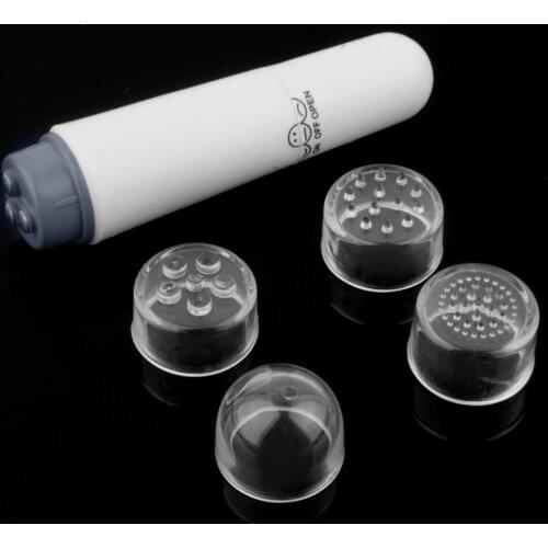 Electric Eye Massager with 4 Head Mini Massage Device Pen Type Thin Face Massage Facials Tremendous Vibration Massage Stick