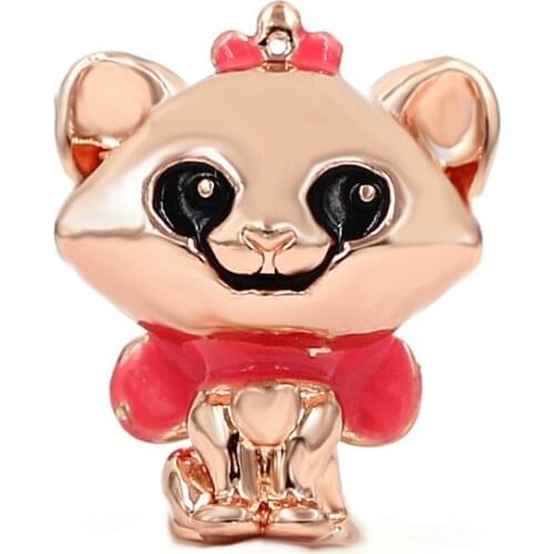 GO MAX DGW Cat Mickey Minnie Beads Fit Original Pandora Charms Bracelets DIY Women Jewelry Bracelet Making DIY Jewelry For Women