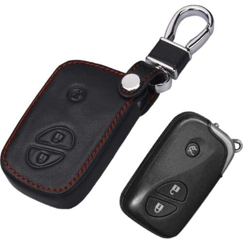 Peacekey leather car key cover case holder for Lexus smart key ES 300h 250 350 IS GS CT200h RX CT200 ES240 GX400 LX570 RX27