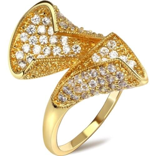 Best Buy Trendy Rings for Women Made with cubic zirconia Lead Free CZ rings DropShipping Engagement party gif