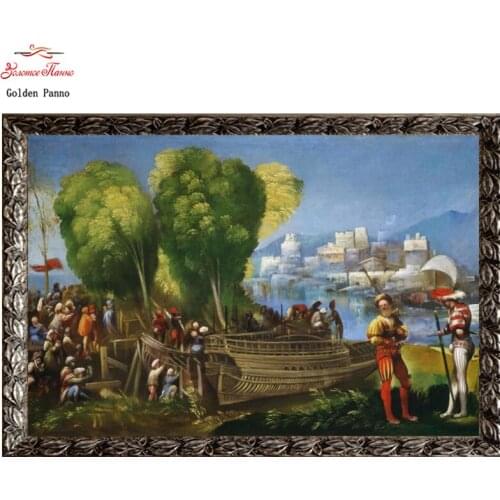 Golden Panno Needlework DIY DMC Cross stitch Sets For Embroidery kits Precise unprinted religion Patterns Counted Cross-stitch