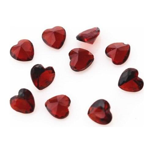 New Arrival 120pcs January Birthstone Dark Red Crystal Heart Floating Charms Living Glass Memory Lockets Pendants DIY Jewelry