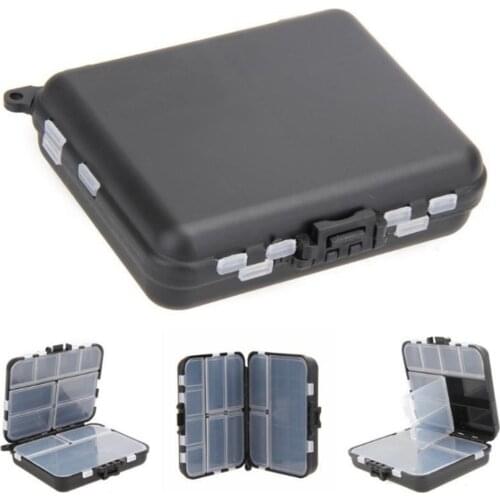 Outdoor Tackle Box Portable Storage Organizer PVC Fishing Tools Box with Dividers Bait Hook Small Tackle Box