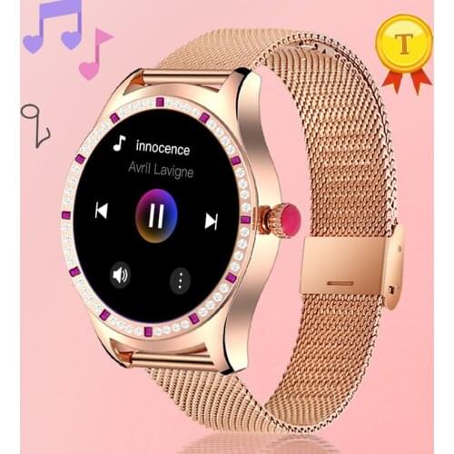 Full Touch Smart Watch Women IP67 Waterproof Bracelet Heart Rate Monitor local music playback Sports Smartwatch For Ladies