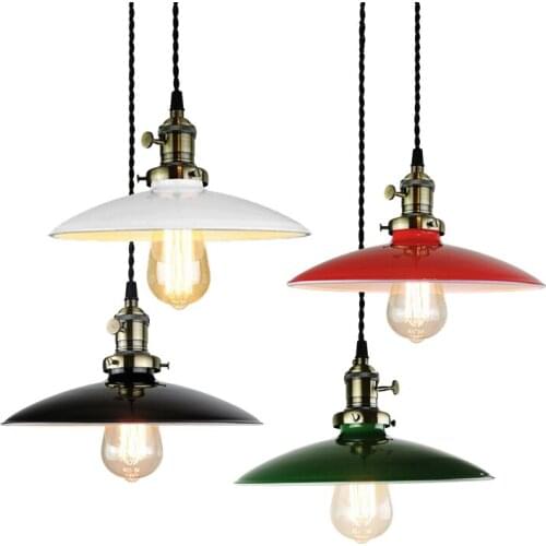 Industrial wind chandelier Nordic creative loft bar cafe clothing store restaurant wrought iron color single head lighting